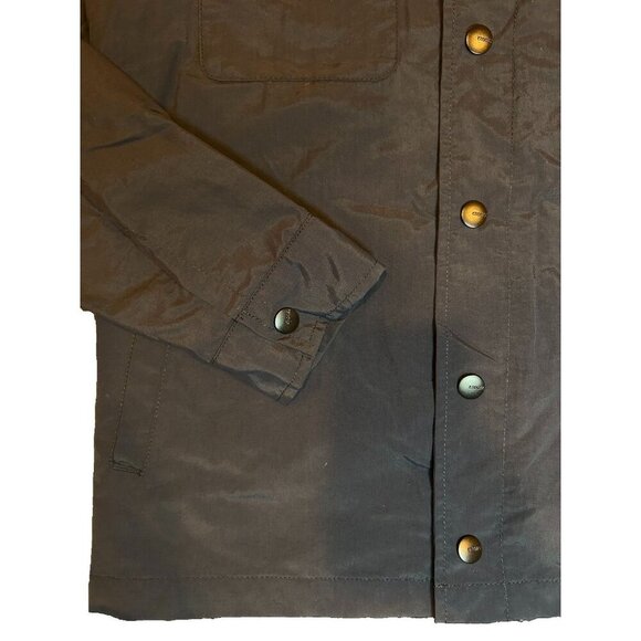 Ezekiel Marley Button Snap Shirt Jacket Men's Size Medium Navy Blue Windbreaker - Picture 3 of 7